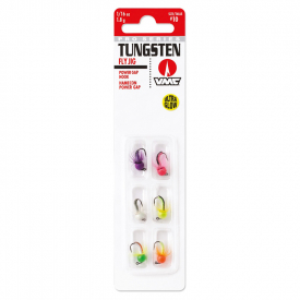 Blue Fox Tungsten Fly Jig Kit Glow (6-pack)