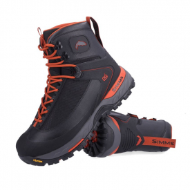 Simms G4 Pro Powerlock Boot Gummisula Carbon