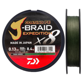 Daiwa J-Braid Expedition x8E 300m Dark Green