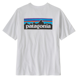 Patagonia M's P-6 Logo Responsibili-Tee White