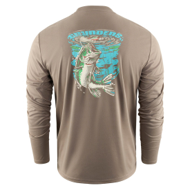 Grundéns Bass Popper LS Tech Tee Otter