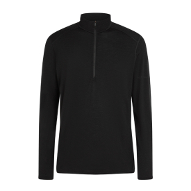 Icebreaker Mens 200 Oasis LS Half Zip Black