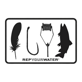 RepYourWater Sticker - Fly Tyer